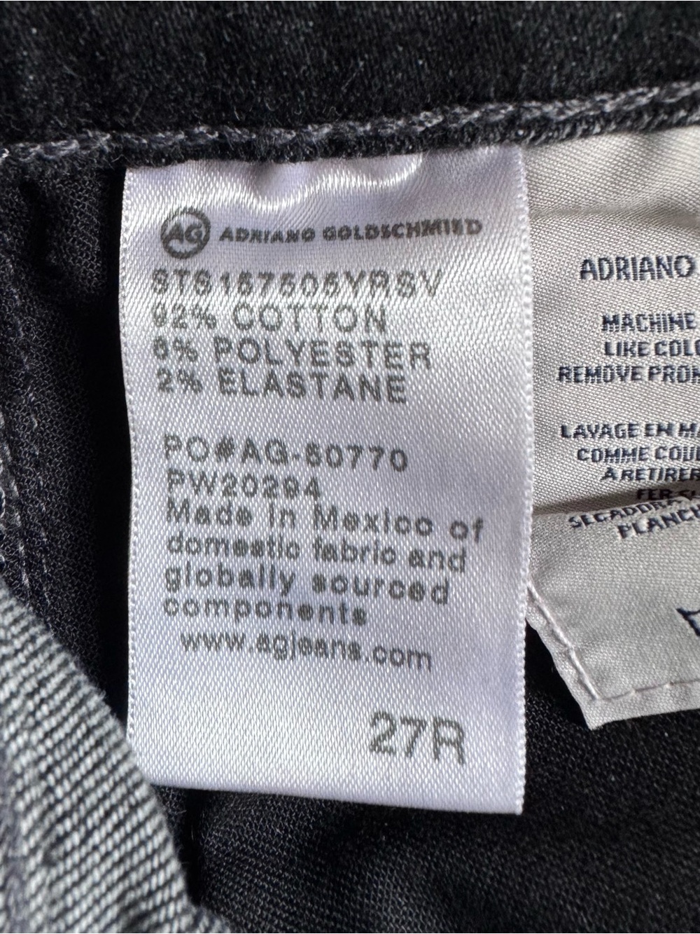 Ag Adriano Goldschmied Black/Charcoal Boyfriend Jeans - Picture 4 of 5